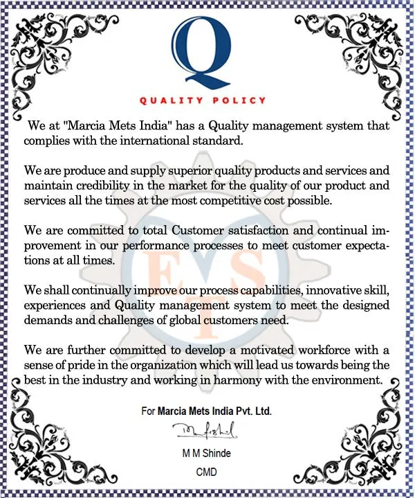 Marcia Mets India Pvt. Ltd.
